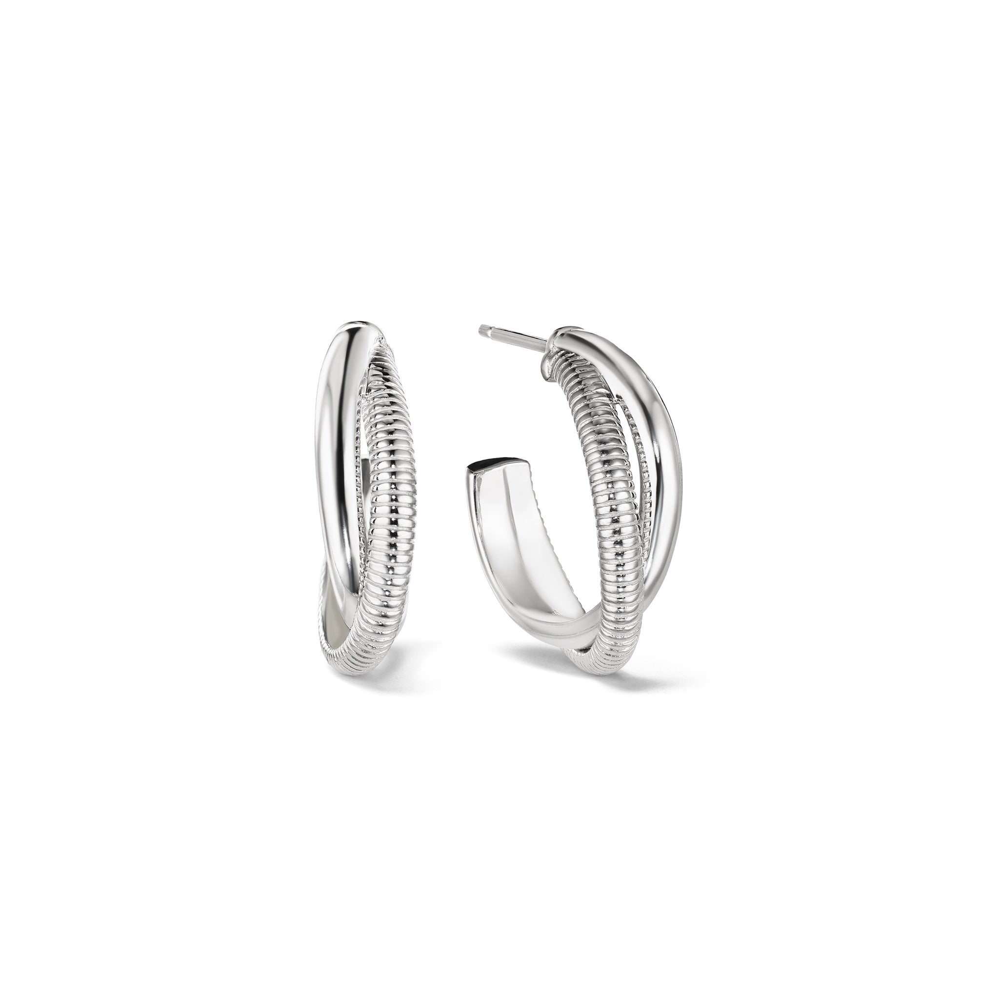 Eternity Small Round Hoop Earrings