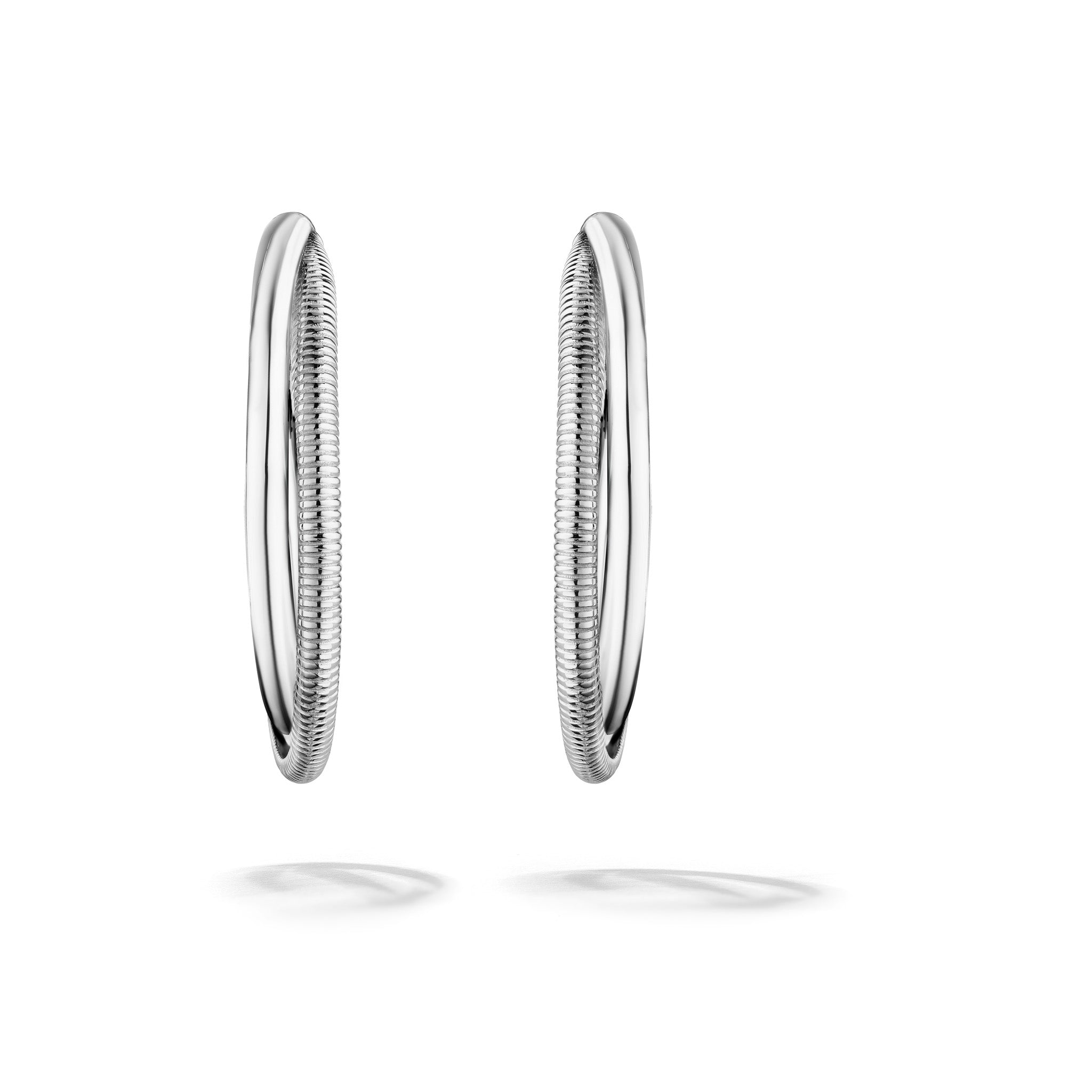 Judith Ripka Eternity Round Hoop Earrings